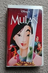 Walt Disney VHS MULAN ANIMATION Disney's Masterpiece Clamshell Case - Picture 1 of 3