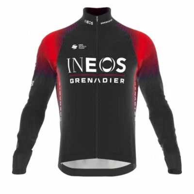 Hombre Ciclismo Térmico Polar Manga Larga Jersey Bicicleta Jersey Ciclismo Top Chaquetas Foto 1 de 4