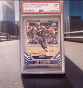 2019 Panini Chronicles Playbook Zion Williamson Rookie RC Card PSA 9 Pelicans - Picture 1 of 4