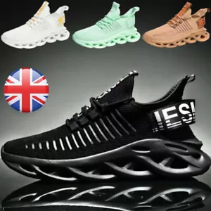 MENS TRAINERS FASHION RUNNING ATHLETIC SHOES TENNIS SNEAKERS WALKING SPORTS GYM - Picture 1 of 18