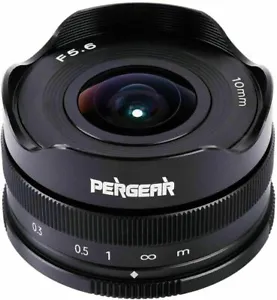 Pergear 10mm F5.6 Fisheye Wide Angle APS-C Lens For Sony E-Mount Camera A9 A7III - Picture 1 of 9