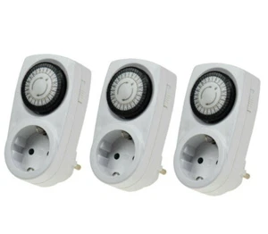 3x Zeitschaltuhr Steckdose Zeitschalter Timer Mechanische Schaltuhr Dauerbetrieb - Bild 1 von 1