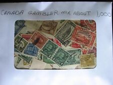 Canada gambler mixture 1000 mostly pre 1950 U heavy duplication, mixed condition