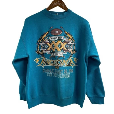 Sudadera Super Bowl XXX Sun Devils Arizona Cuello Redondo Vaqueros Steelers L Foto 1 de 4