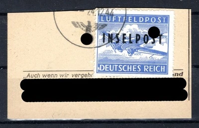 Feldpost RHODOS 8BII mit Gef gest. Luxusbriefstück+gepr. 70EUR (DA3538 - Bild 1 von 2