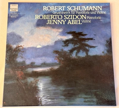 JENNY ABEL SZIDON Schumann Complete Violin ED1 Gold Harmonia Mundi 3LP Box MINT - Image 1 of 4