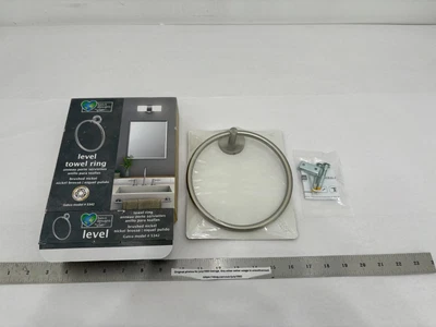 (1) NUEVO anillo de toalla nivel Gatco - níquel cepillado - #5342 (sw) Foto 1 de 4