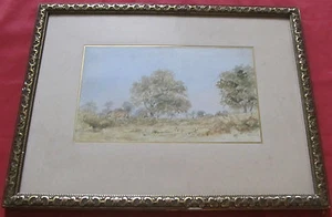 Magnifico Acquerello Fine 19 Secolo " I Cottages " - Picture 1 of 1