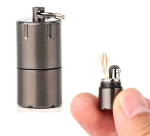 🔥 FEA Mini Benzin Sturm Feuerzeug Schlüsselanhänger outdoor Camping 🔥