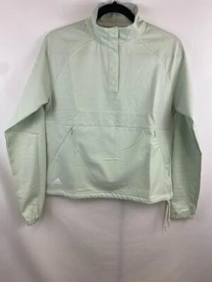 Chaqueta Pullover ADIDAS GOLF Para Mujer REPUJADO 1/4 Capa a Presión Verde Talla S Nueva con Etiquetas Foto 1 de 4
