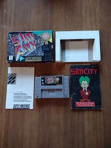 Sim City SNES Super Nintendo CIB Complete In Box (Great Condition) - Picture 1 of 12
