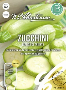 Calabacín Bianca Di Trieste variedad italiana productiva semillas saludables 01920 - Imagen 1 de 2