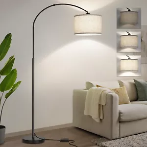 Dimmable Floor Lamp, Arc Floor Lamp with Dimmer, Black Standing Lamp with Adj... - Picture 1 of 8