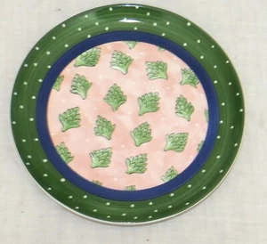 Bois d'Arc Essex Collection Tutti Frutti Artichoke 10 ins Dinner Plate - Picture 1 of 3