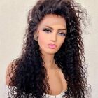 Kinky Curly Long Synthetic Lace Front Wig With Baby Hair Hairline Heat Resistant