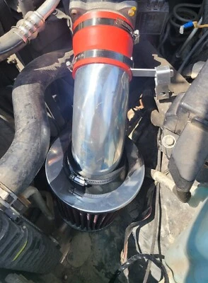 AIR INTAKE FILTER SYSTEM KIT FOR 1996-2004 GMC SONOMA PICKUP 4.3L V6 (RED) - Imagem 1 de 4