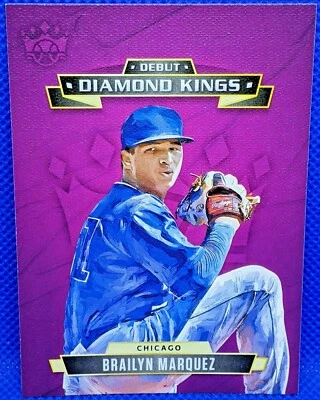 BRAILYN MARQUEZ 2021 Panini Diamond Kings DEBUT #DDK-CC RC Chicago CUBS  - Image 1 of 3
