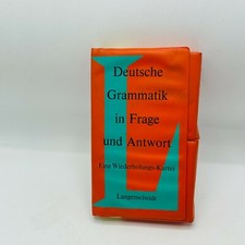 Vintage 1973 Deutsche Grammatik In Frage Und Antwort Flash Cards Gerhard Hoffman