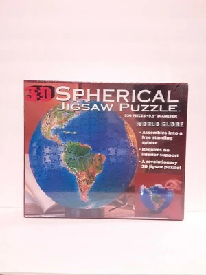 Rompecabezas esférico Buffalo Games World Globe 1995 3D 530 piezas nuevo sellado  Foto 1 de 4