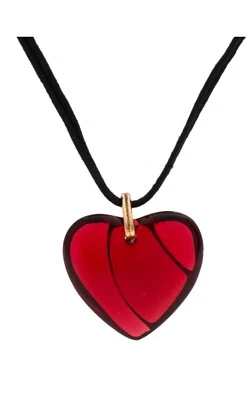 COLLAR COLGANTE CORAZÓN CRISTAL FRANCÉS GRANDE BACCARAT Foto 1 de 4