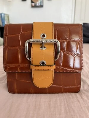 Коричневая мини-сумка через плечо Vivienne Westwood - Изображение 1 из 4