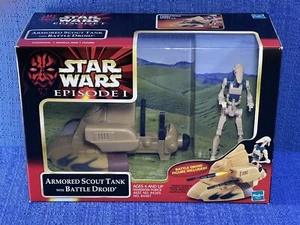 Star Wars: Episode I Armored Scout Tank W/ Battle Droid Action Figure 1999 - Picture 1 of 16