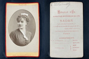 Schwimmen, Paris, Madame Chambly, Comedian Vintage CDV Album Print CDV, Auflage - Bild 1 von 1