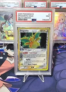 PSA 9 MINT Dragonite 3/113 EX Delta Species Holo Rare Graded Pokemkn TCG Card - Picture 1 of 2
