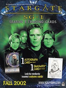 STARGATE SG-1 SEASON 5 2002 RITTENHOUSE ARCHIVES PROMOTIONAL SALE SELL SHEET