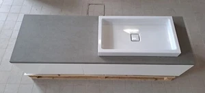 Alape Waschtisch-Möbel-Kombi - Breite 160cm - Granit-Trägerplatte - Fronten weiß - Bild 1 von 9