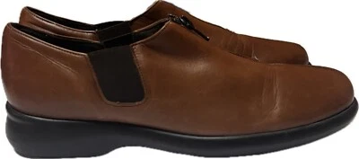 Zapatos Mocasines Munro American Berkley Cuero Para Mujer Talla 9.5 Marrón Cremallera Cierre Superior Foto 1 de 4