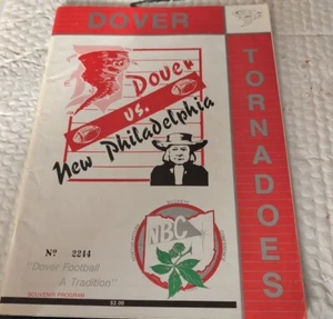 Programa de fútbol americano 1990 Dover Ohio Vs nuevo Philadelphia Ohio - Imagen 1 de 1
