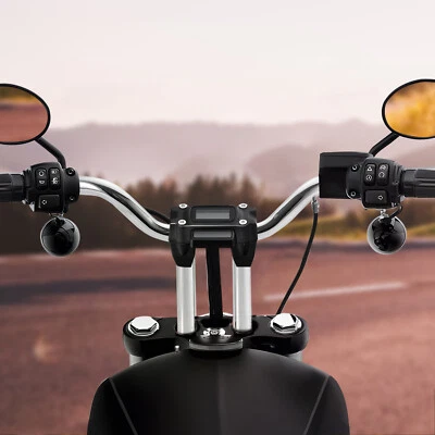 Manillar cromado para Harley Softail Sportster Dyna Low Rider 12" elevación MX-T Foto 1 de 4