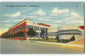 Postal de lino Blue Ribbon Cake Company en Kingston, Pennsylvania - años 40 - Imagen 1 de 2
