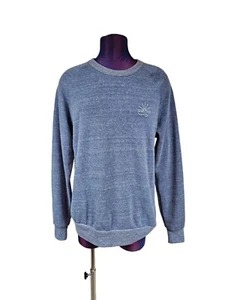 NWT Saludos Heathered Blue Crew Neck Sweatshirt Size Medium Women's H27 - Picture 1 of 8