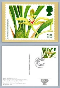 Cymbidium Lowianum / Orchids - 1993 PHQ #151c H/S Used Card - Picture 1 of 1