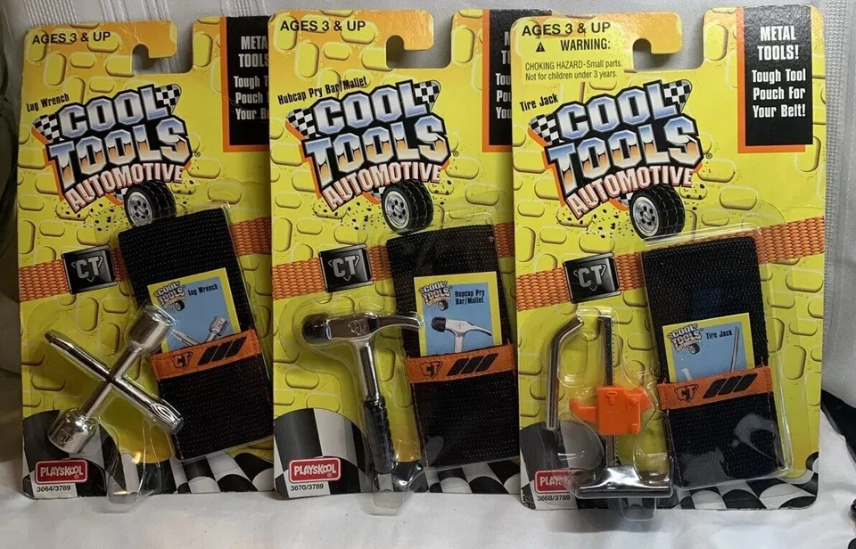 Tres (3) Hasbro Playskool Herramientas Geniales Automotriz De Colección Herramientas Relacionadas con Automóviles Foto 1 de 4