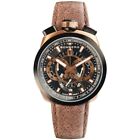 Bomberg Bolt-68 Watch BS45CHTT BROWN LEATHER GOLD NEW