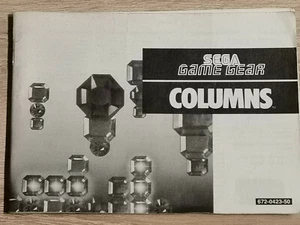 DISNEY COLUMNS SEGA GAME GEAR GAMEGEAR NOTICE SEUL MANUAL - Picture 1 of 1