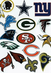 NFL Football Decal Sticker Team Logo Designs Licensed Choose your favorite team! - Picture 1 of 2