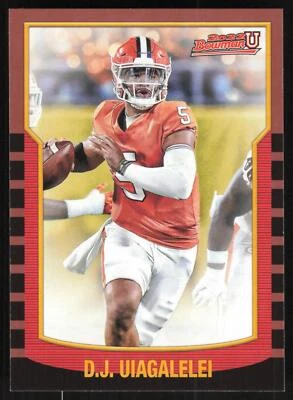 DJ Uiagalelei 2021 Bowman University Football # 2KB-2 Insert Clemson Tigers - Image 1 of 2