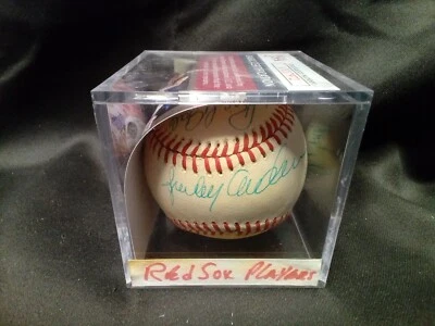 Sparky Anderson And 8 Other Red Sox Players Signed Baseball JSA BB # - Image 1 of 4