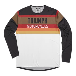 Camiseta deportiva genuina de manga larga de Triumph Motorcycles - negra blanca roja 22 - Imagen 1 de 5