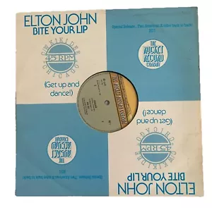 Elton John - Bite Your Lip Get Up And Dance 12" Single Record RU1 Rocket 1977 Ex - Imagen 1 de 6