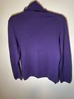 Charter Club 2 Ply 100 Cashmere Black Pullover Mock Neck Sweater Size Medium