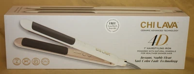 CHI: Plancha de Peluquería Lava 4D 1" Alimentada con Minerales Naturales TOTALMENTE NUEVA En Caja Foto 1 de 2