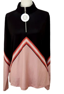 Camiseta de golf de manga larga para mujer Lady Hagen talla mediana UV 50 + camisa 1/4 cremallera -NUEVA CON ETIQUETAS - Imagen 1 de 16