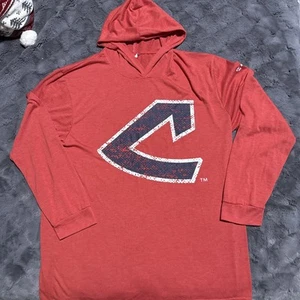 CLEVELAND INDIANS GUARDIANS LIGHTWEIGHT HOODIE Shirt Sweatshirt SGA XL Promotion - Picture 1 of 5