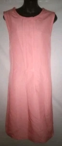 Talbots Coral Pink Shift Dress Sleeveless Size 16 NWT - Picture 1 of 5
