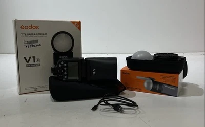 Godox V1 Flash for Fujifilm Cameras with AK-R1 Accessory Kit - Image 1 of 4